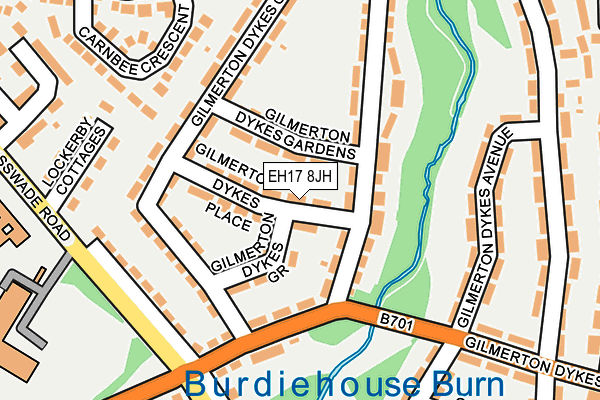 EH17 8JH map - OS OpenMap – Local (Ordnance Survey) EH17 8JH map - OS OpenMap – Local (Ordnance Survey)
