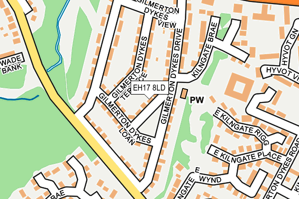 EH17 8LD map - OS OpenMap – Local (Ordnance Survey) EH17 8LD map - OS OpenMap – Local (Ordnance Survey)
