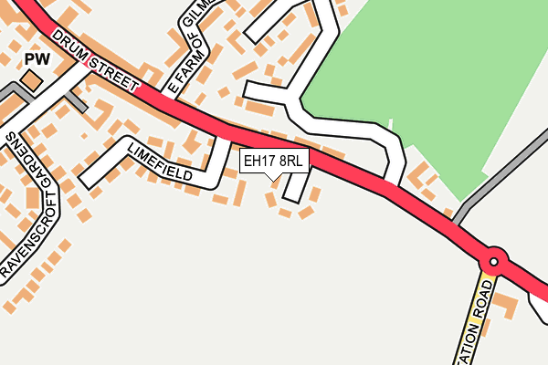 EH17 8RL map - OS OpenMap – Local (Ordnance Survey) EH17 8RL map - OS OpenMap – Local (Ordnance Survey)