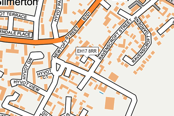 EH17 8RR map - OS OpenMap – Local (Ordnance Survey) EH17 8RR map - OS OpenMap – Local (Ordnance Survey)