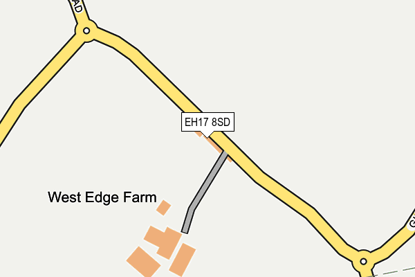 EH17 8SD map - OS OpenMap – Local (Ordnance Survey) EH17 8SD map - OS OpenMap – Local (Ordnance Survey)