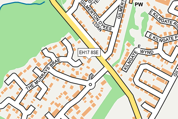 EH17 8SE map - OS OpenMap – Local (Ordnance Survey) EH17 8SE map - OS OpenMap – Local (Ordnance Survey)