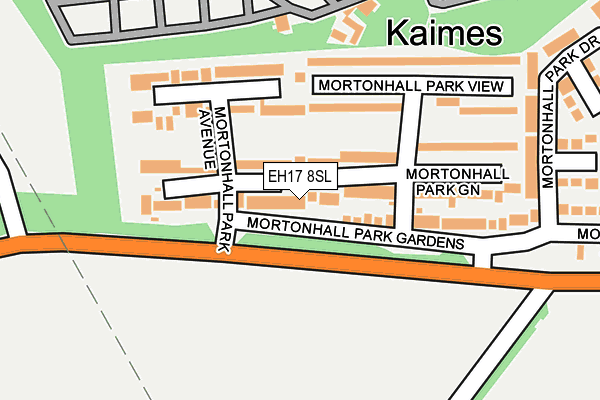EH17 8SL map - OS OpenMap – Local (Ordnance Survey) EH17 8SL map - OS OpenMap – Local (Ordnance Survey)