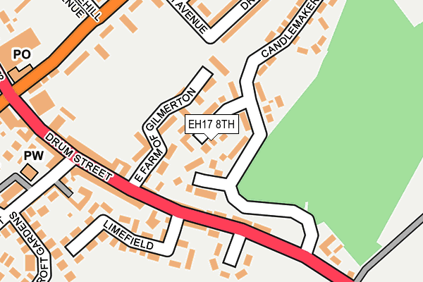EH17 8TH map - OS OpenMap – Local (Ordnance Survey) EH17 8TH map - OS OpenMap – Local (Ordnance Survey)
