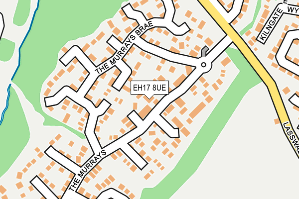 EH17 8UE map - OS OpenMap – Local (Ordnance Survey) EH17 8UE map - OS OpenMap – Local (Ordnance Survey)
