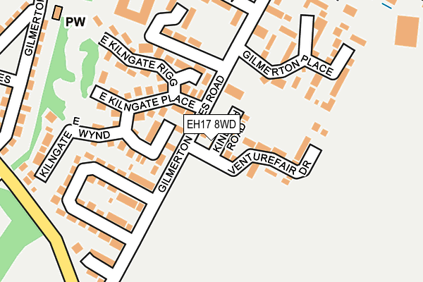 EH17 8WD map - OS OpenMap – Local (Ordnance Survey) EH17 8WD map - OS OpenMap – Local (Ordnance Survey)