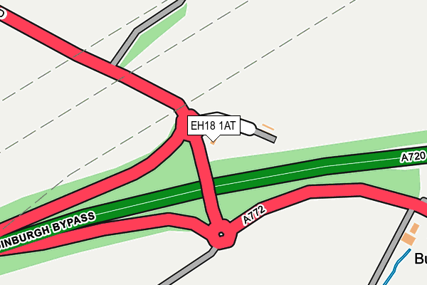 EH18 1AT map - OS OpenMap – Local (Ordnance Survey) EH18 1AT map - OS OpenMap – Local (Ordnance Survey)