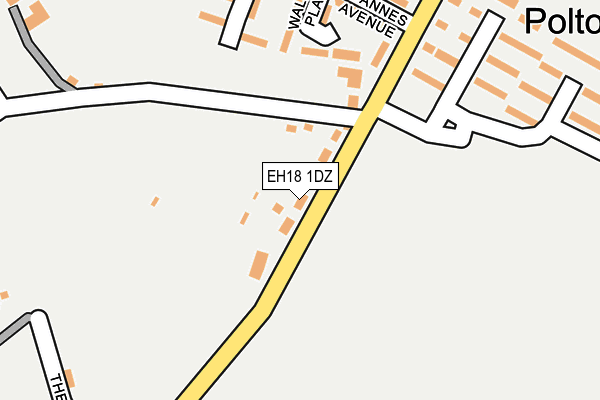EH18 1DZ map - OS OpenMap – Local (Ordnance Survey) EH18 1DZ map - OS OpenMap – Local (Ordnance Survey)