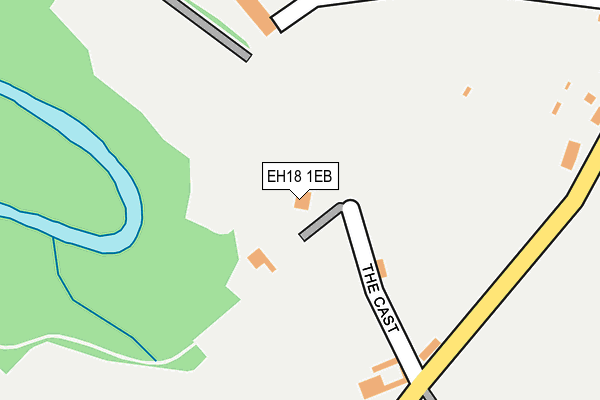 EH18 1EB map - OS OpenMap – Local (Ordnance Survey) EH18 1EB map - OS OpenMap – Local (Ordnance Survey)