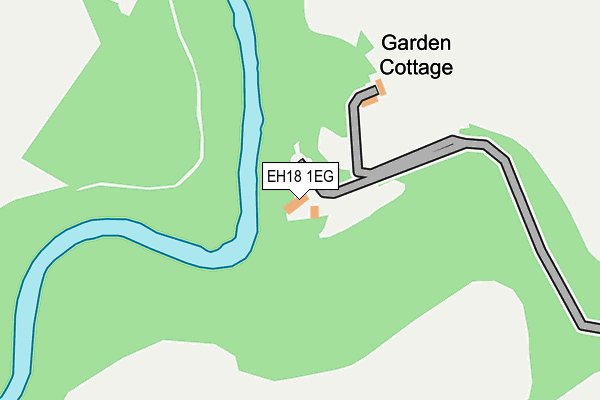 EH18 1EG map - OS OpenMap – Local (Ordnance Survey) EH18 1EG map - OS OpenMap – Local (Ordnance Survey)