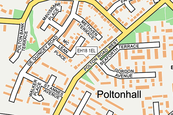 EH18 1EL map - OS OpenMap – Local (Ordnance Survey) EH18 1EL map - OS OpenMap – Local (Ordnance Survey)
