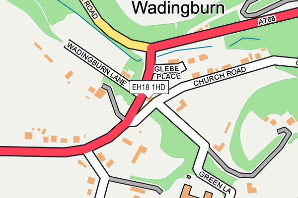EH18 1HD map - OS OpenMap – Local (Ordnance Survey) EH18 1HD map - OS OpenMap – Local (Ordnance Survey)