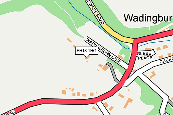 EH18 1HG map - OS OpenMap – Local (Ordnance Survey) EH18 1HG map - OS OpenMap – Local (Ordnance Survey)