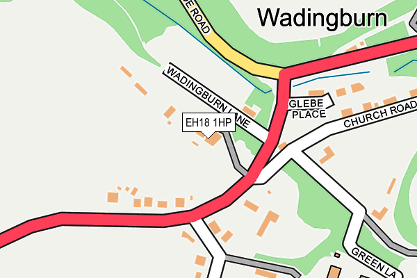 EH18 1HP map - OS OpenMap – Local (Ordnance Survey) EH18 1HP map - OS OpenMap – Local (Ordnance Survey)