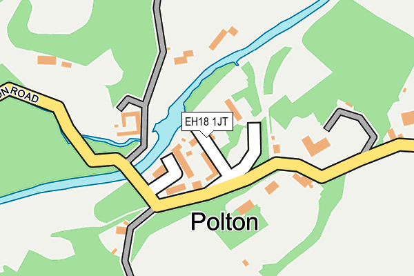 EH18 1JT map - OS OpenMap – Local (Ordnance Survey) EH18 1JT map - OS OpenMap – Local (Ordnance Survey)