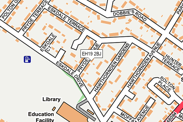 EH19 2BJ map - OS OpenMap – Local (Ordnance Survey) EH19 2BJ map - OS OpenMap – Local (Ordnance Survey)