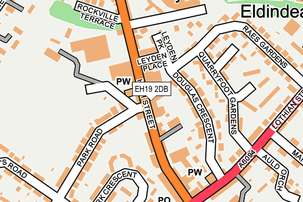 EH19 2DB map - OS OpenMap – Local (Ordnance Survey) EH19 2DB map - OS OpenMap – Local (Ordnance Survey)