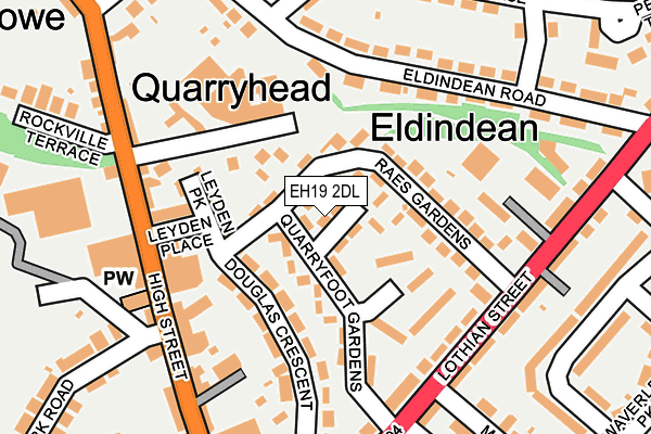EH19 2DL map - OS OpenMap – Local (Ordnance Survey) EH19 2DL map - OS OpenMap – Local (Ordnance Survey)