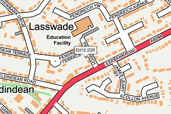 EH19 2DR map - OS OpenMap – Local (Ordnance Survey) EH19 2DR map - OS OpenMap – Local (Ordnance Survey)