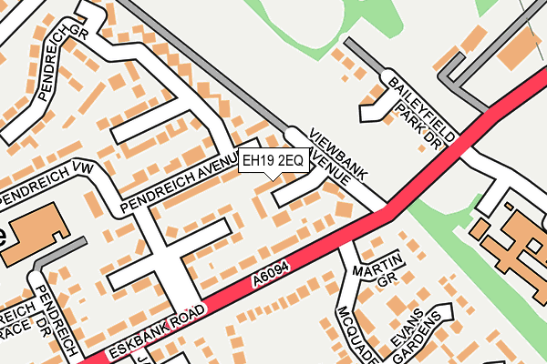EH19 2EQ map - OS OpenMap – Local (Ordnance Survey) EH19 2EQ map - OS OpenMap – Local (Ordnance Survey)