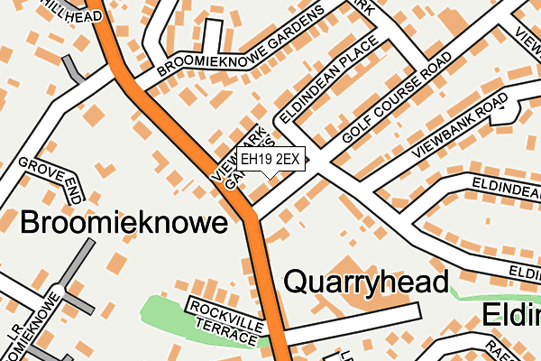 EH19 2EX map - OS OpenMap – Local (Ordnance Survey) EH19 2EX map - OS OpenMap – Local (Ordnance Survey)
