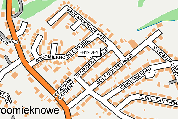 EH19 2EY map - OS OpenMap – Local (Ordnance Survey) EH19 2EY map - OS OpenMap – Local (Ordnance Survey)