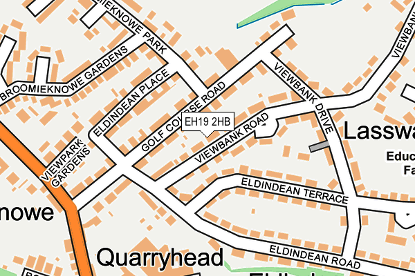 EH19 2HB map - OS OpenMap – Local (Ordnance Survey) EH19 2HB map - OS OpenMap – Local (Ordnance Survey)
