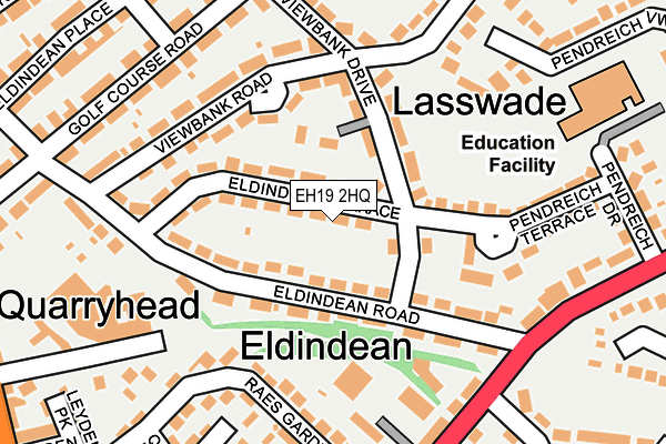 EH19 2HQ map - OS OpenMap – Local (Ordnance Survey) EH19 2HQ map - OS OpenMap – Local (Ordnance Survey)
