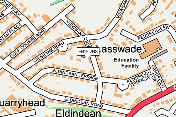 EH19 2HS map - OS OpenMap – Local (Ordnance Survey) EH19 2HS map - OS OpenMap – Local (Ordnance Survey)