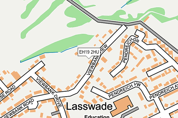 EH19 2HU map - OS OpenMap – Local (Ordnance Survey) EH19 2HU map - OS OpenMap – Local (Ordnance Survey)