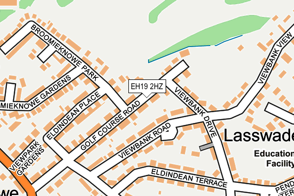 EH19 2HZ map - OS OpenMap – Local (Ordnance Survey) EH19 2HZ map - OS OpenMap – Local (Ordnance Survey)