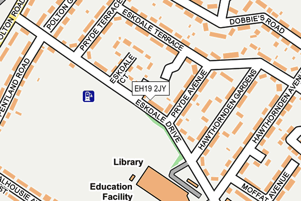 EH19 2JY map - OS OpenMap – Local (Ordnance Survey) EH19 2JY map - OS OpenMap – Local (Ordnance Survey)
