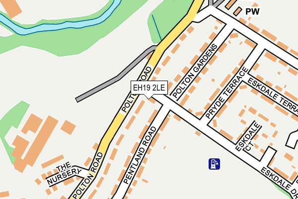 EH19 2LE map - OS OpenMap – Local (Ordnance Survey) EH19 2LE map - OS OpenMap – Local (Ordnance Survey)