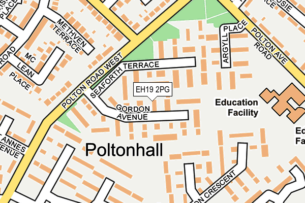 EH19 2PG map - OS OpenMap – Local (Ordnance Survey) EH19 2PG map - OS OpenMap – Local (Ordnance Survey)