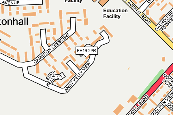 EH19 2PR map - OS OpenMap – Local (Ordnance Survey) EH19 2PR map - OS OpenMap – Local (Ordnance Survey)