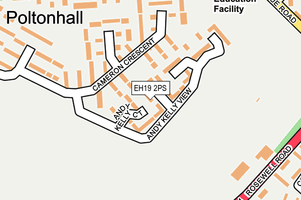 EH19 2PS map - OS OpenMap – Local (Ordnance Survey) EH19 2PS map - OS OpenMap – Local (Ordnance Survey)