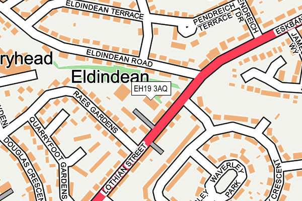 EH19 3AQ map - OS OpenMap – Local (Ordnance Survey) EH19 3AQ map - OS OpenMap – Local (Ordnance Survey)