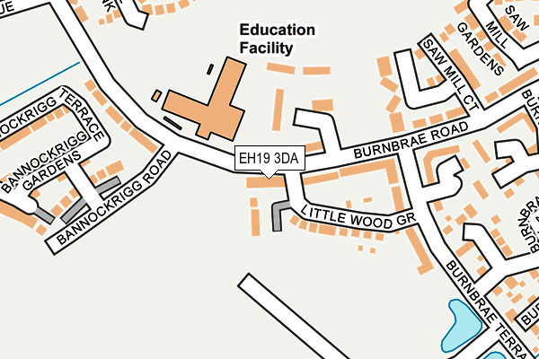 EH19 3DA map - OS OpenMap – Local (Ordnance Survey) EH19 3DA map - OS OpenMap – Local (Ordnance Survey)