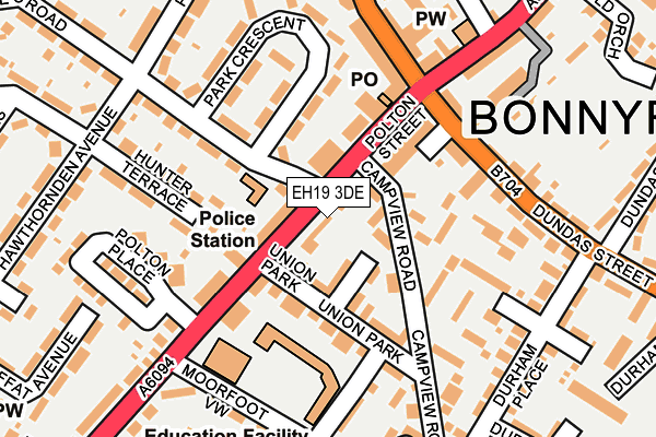 EH19 3DE map - OS OpenMap – Local (Ordnance Survey) EH19 3DE map - OS OpenMap – Local (Ordnance Survey)