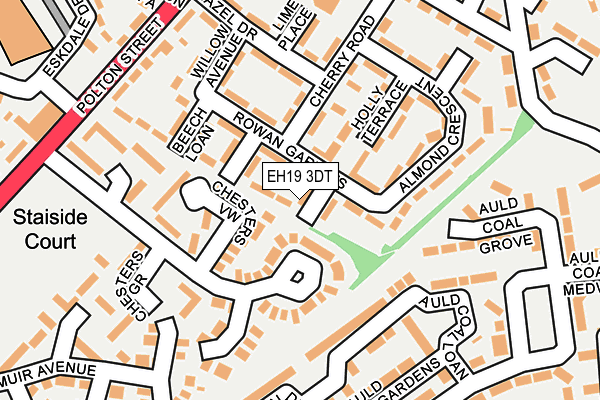 EH19 3DT map - OS OpenMap – Local (Ordnance Survey) EH19 3DT map - OS OpenMap – Local (Ordnance Survey)