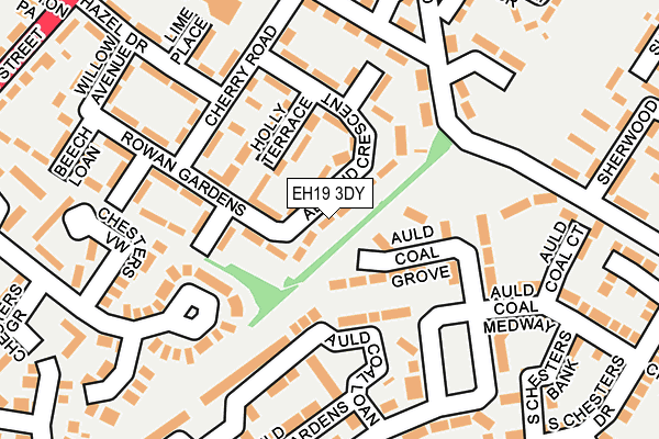 EH19 3DY map - OS OpenMap – Local (Ordnance Survey) EH19 3DY map - OS OpenMap – Local (Ordnance Survey)