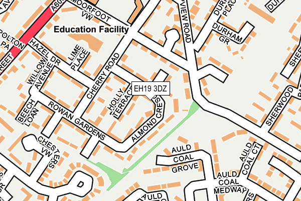 EH19 3DZ map - OS OpenMap – Local (Ordnance Survey) EH19 3DZ map - OS OpenMap – Local (Ordnance Survey)