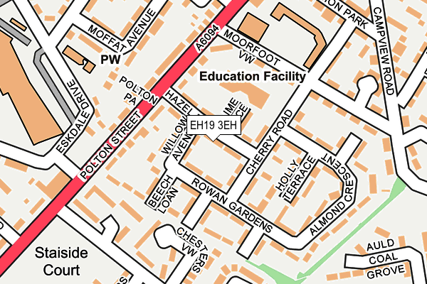 EH19 3EH map - OS OpenMap – Local (Ordnance Survey) EH19 3EH map - OS OpenMap – Local (Ordnance Survey)