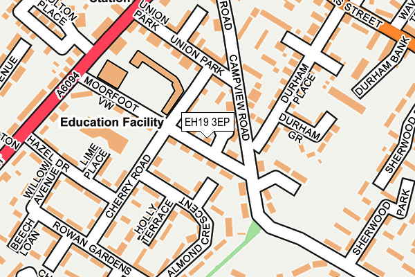 EH19 3EP map - OS OpenMap – Local (Ordnance Survey) EH19 3EP map - OS OpenMap – Local (Ordnance Survey)