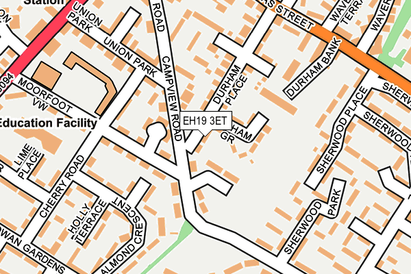 EH19 3ET map - OS OpenMap – Local (Ordnance Survey) EH19 3ET map - OS OpenMap – Local (Ordnance Survey)