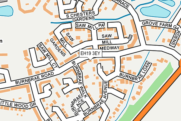 EH19 3EY map - OS OpenMap – Local (Ordnance Survey) EH19 3EY map - OS OpenMap – Local (Ordnance Survey)