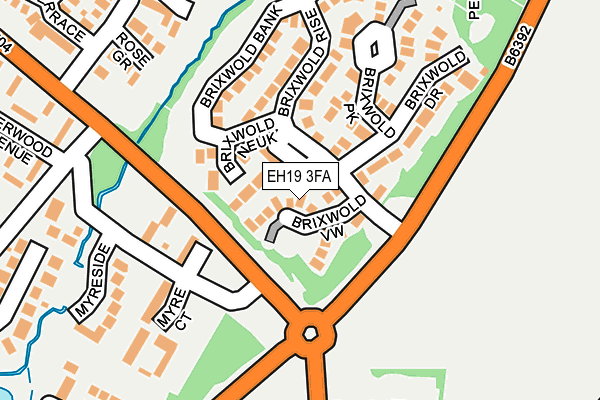 EH19 3FA map - OS OpenMap – Local (Ordnance Survey) EH19 3FA map - OS OpenMap – Local (Ordnance Survey)