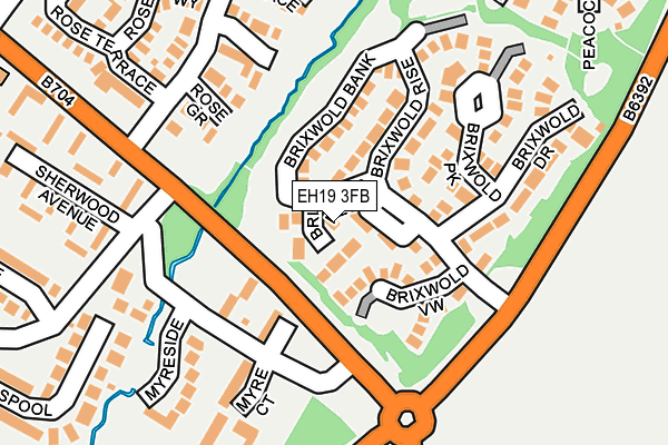 EH19 3FB map - OS OpenMap – Local (Ordnance Survey) EH19 3FB map - OS OpenMap – Local (Ordnance Survey)