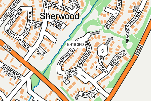 EH19 3FD map - OS OpenMap – Local (Ordnance Survey) EH19 3FD map - OS OpenMap – Local (Ordnance Survey)