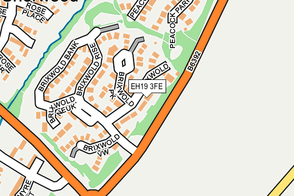 EH19 3FE map - OS OpenMap – Local (Ordnance Survey) EH19 3FE map - OS OpenMap – Local (Ordnance Survey)